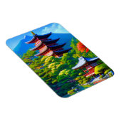 神道の静寂 – 庭の魂 マグネット (右側)