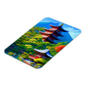 神道の静寂 – 庭の魂 マグネット (左側)