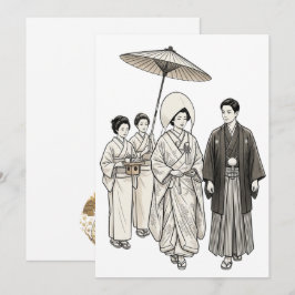 神道式結婚式の行列