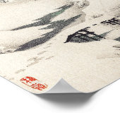 神野梅嶺の雪景色 ポスター (角)