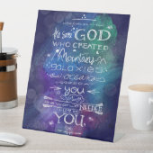 神銀河系引用文天文学ギフト感動的 台座サイン (インサイチュ)