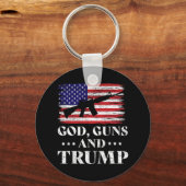 神銃とトランプシャツ キーホルダー (正面)