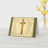 神霊のメッセージカードのフルーツ及びギフト カード (黄色い花)