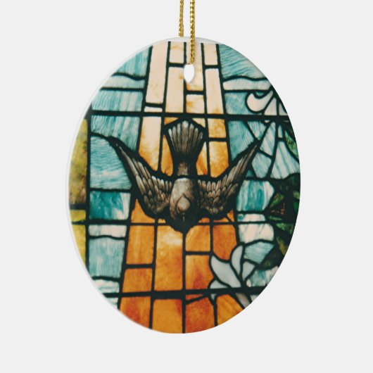 神霊を象徴している鳩 セラミックオーナメント (右)