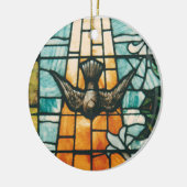 神霊を象徴している鳩 セラミックオーナメント (左)