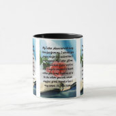 神頼の許可祈りの言葉2トーンマグカップ マグカップ (中央)