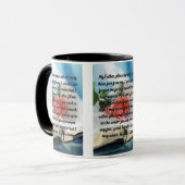 神頼の許可祈りの言葉2トーンマグカップ マグカップ (正面左)