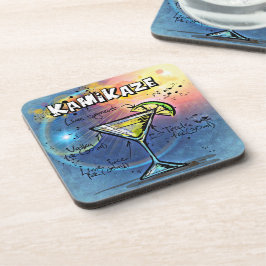 神風カクテル(12#3ドリンクレシピセット) コースター