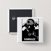 神風 缶バッジ (正面&裏面)