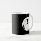 神飛んでいるが創造する8日目のスパゲッティ・モンスター コーヒーマグカップ (正面右)