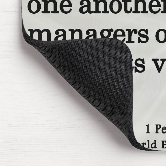 神1のピーターの4:10からのギフトを使用して マウスパッド (コーナー)