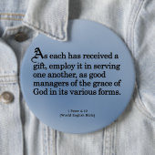 神1のピーターの4:10からのギフトを使用して 缶バッジ (インサイチュ)