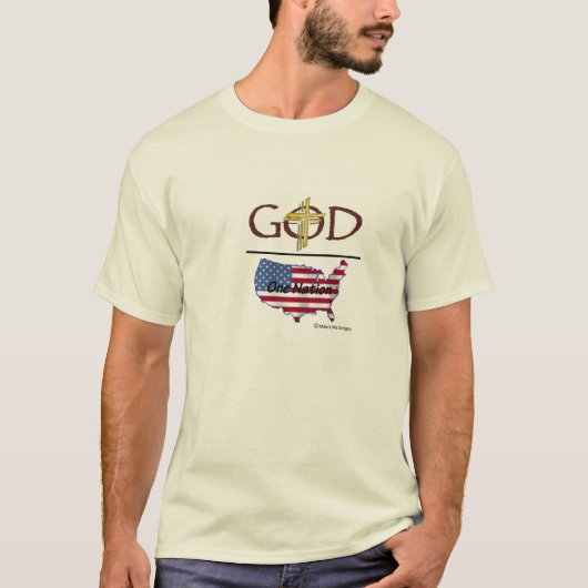 神2の下の1つの国家 Tシャツ (正面)
