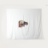 神_イエスとモー調和タン芸術的のトウ タペストリー (正面(横))