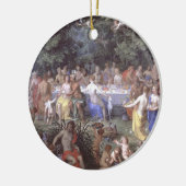 神(キャンバスの油)の饗宴 セラミックオーナメント (左)