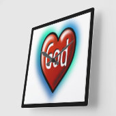 神 スクエア壁時計 (傾斜)