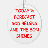 神 セラミックオーナメント (左)