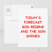 神 ポストカード (正面/裏面)