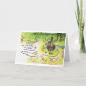 神/子への電話、折り畳みグリーティングカード、5" x 7" カード (正面)