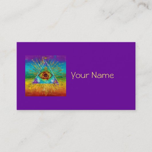 神-抽象的で不完全な芸術のすべての見る目 名刺 (正面)