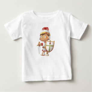 神-男の子の装甲 ベビーTシャツ