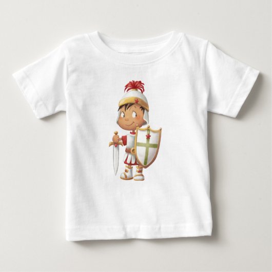 神-男の子の装甲 ベビーTシャツ (正面)