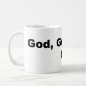 神、銃および口紅のサラ・ペイリン氏のマグ コーヒーマグカップ (左)