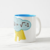 神= -1マグの二乗根 ツートーンマグカップ (正面右)