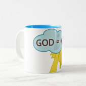 神= -1マグの二乗根 ツートーンマグカップ (正面左)