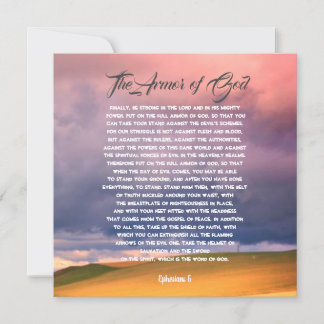 神、Ephesians 6の装甲 カード