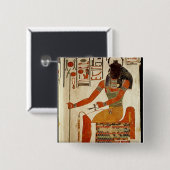 神、Nefertariの墓からのKhepri、 缶バッジ (正面&裏面)