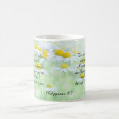 神- Philippiansの4:7の平和 コーヒーマグカップ (中央)