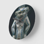 神Besの新しい王国の形のコールのポット、 ラウンド壁時計 (傾斜)