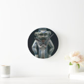 神Besの新しい王国の形のコールのポット、 ラウンド壁時計 (ホーム)