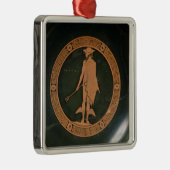 神Hermesを描写するギリシャの赤姿のコップ メタルオーナメント (右)