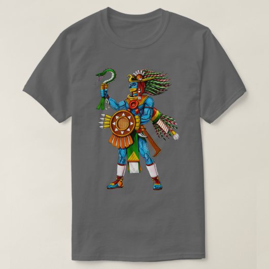 神Huitzilopochtliアステカ Tシャツ (デザイン正面)