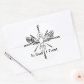 神Iの信頼のステッカー ラウンドシール (封筒)