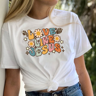 神Tシャツ、弟子のシャツ、イエス様Tシャツのような愛 Tシャツ