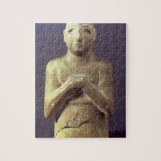 神Utu、メソポタミア、紀元前のc.2400の彫像(リチウム ジグソーパズル (縦)