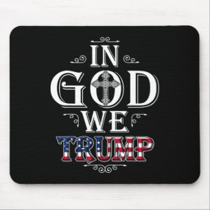 神Weトランプ2024アメリカ国旗の愛国的なクリスティア マウスパッド