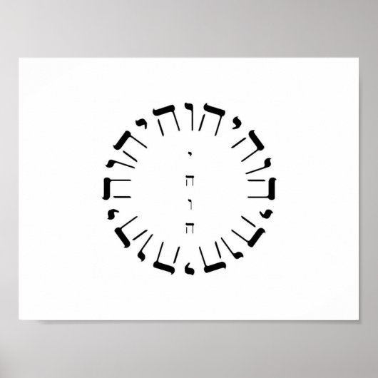 神YHVHの4文字の名前 ポスター (正面)