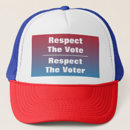 票と投票者を尊重する キャップ