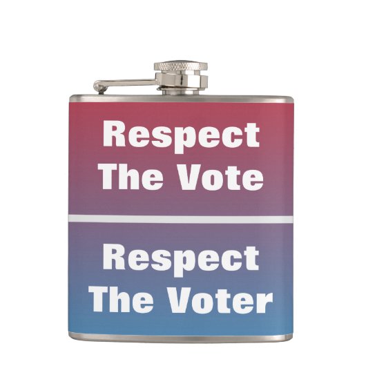 票と投票者を尊重する フラスク (正面)