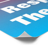 票と投票者を尊重する ポスター (角)