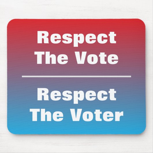 票と投票者を尊重する マウスパッド (正面)