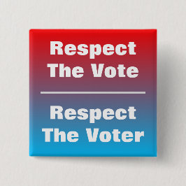 票と投票者を尊重する 缶バッジ