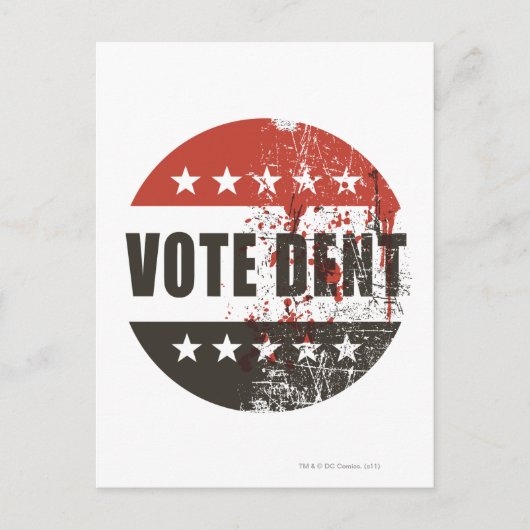 票のへこみステッカー ポストカード (正面)