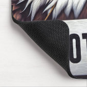 票の付いたハゲのワシ マウスパッド (コーナー)