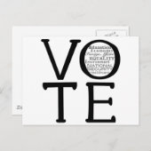 票の問題 ポストカード (正面/裏面)