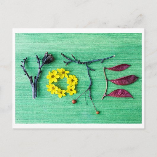 票を出せ！はがき ポストカード (正面)